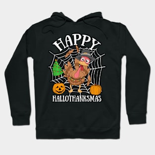 Happy HalloThanksMas Hoodie